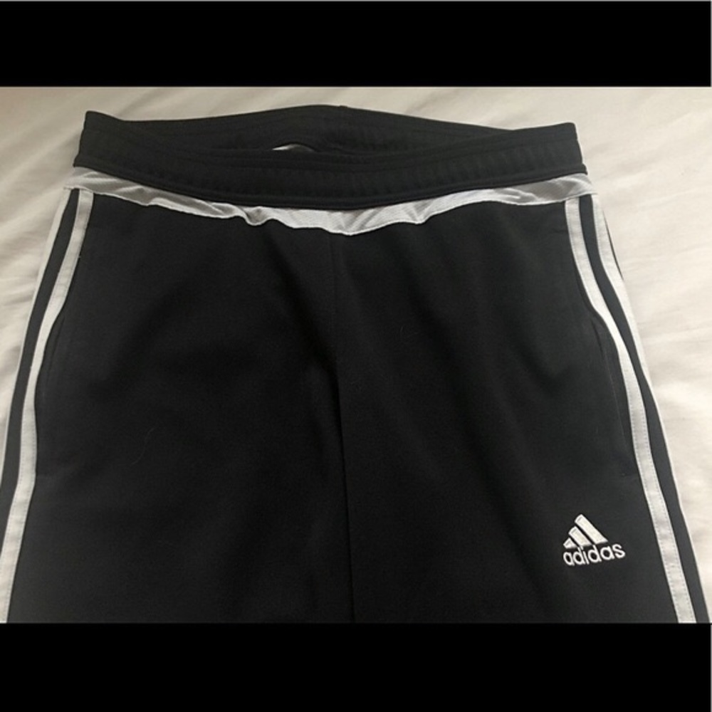 Adidas: Black & White Trackpants